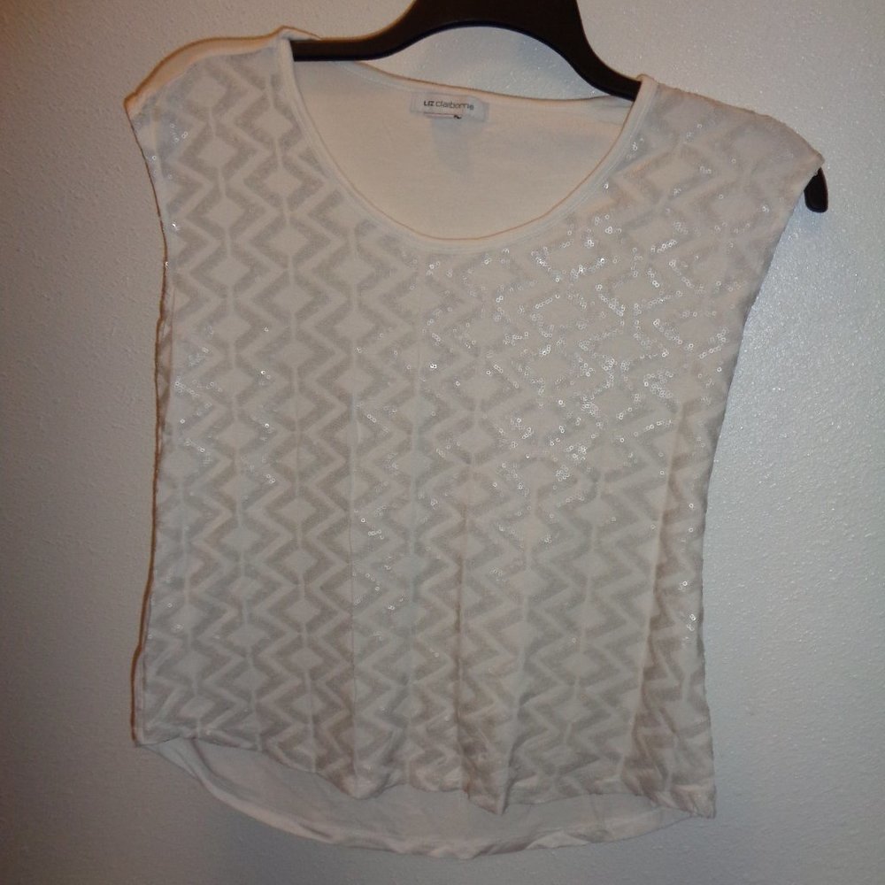 LIZ Claiborne Tribal Beat Top Size M - Picture 4 of 9
